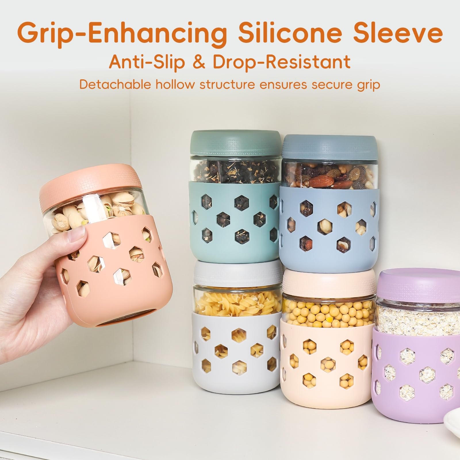 MICEBAY silicone sleeve adds grip and color, reducing slips during busy mornings.