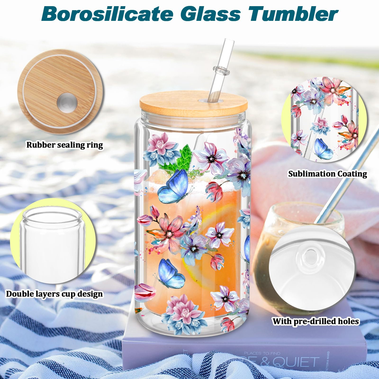 Micellwuu reusable straw for snowglobe tumbler supports sustainable sipping