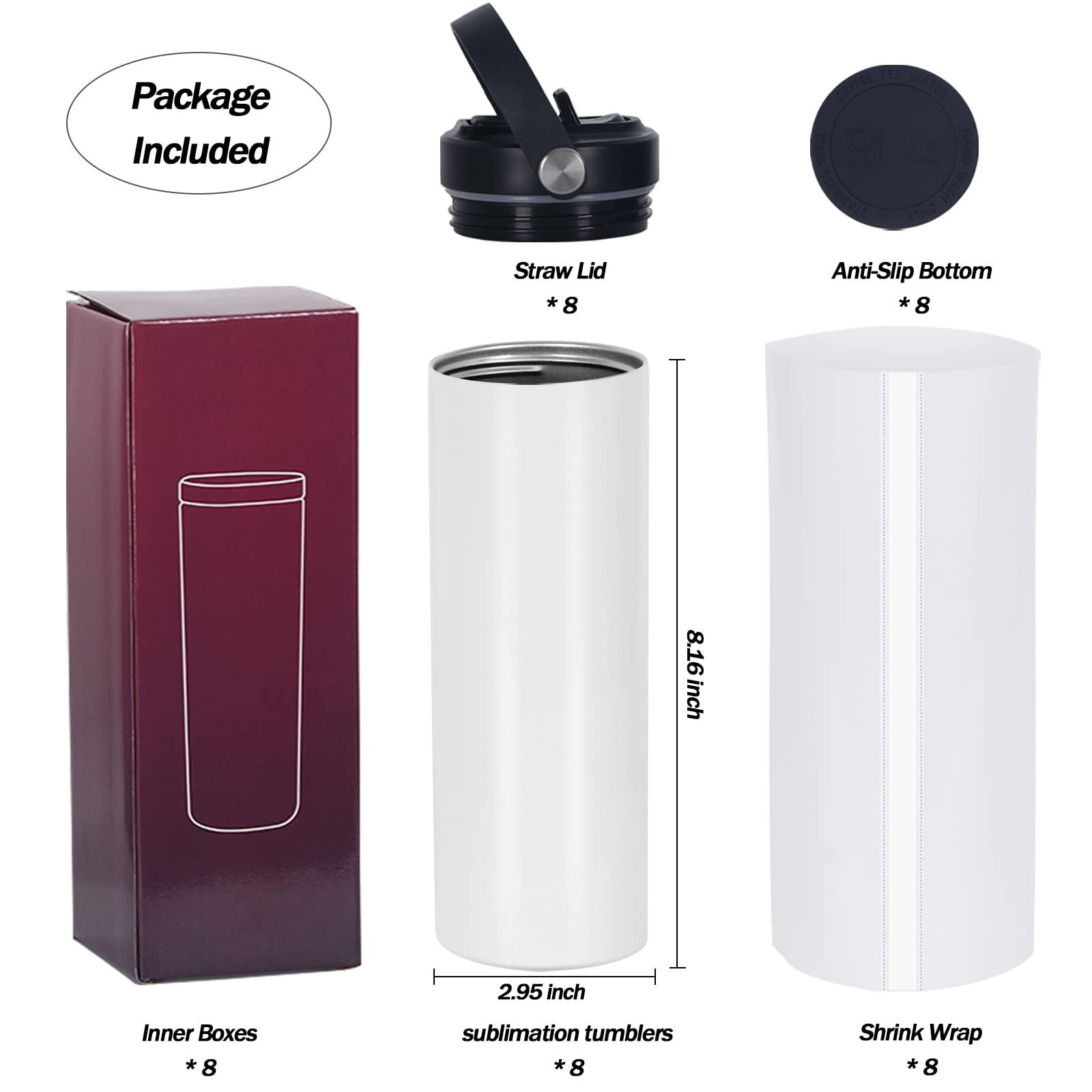 Micellwuu upgraded-straw-lid sublimation tumbler offers anti-spill performance and easy sipping.