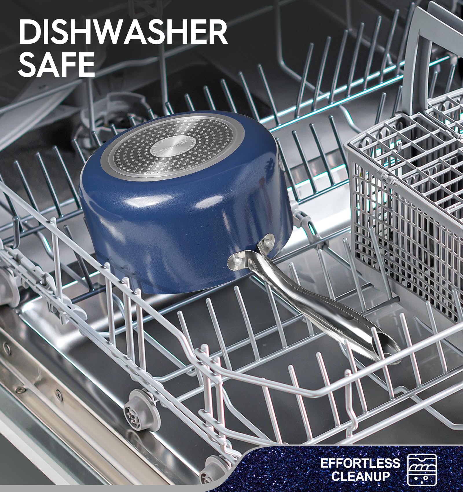 MICHELANGELO induction-compatible base supports versatile stove options.