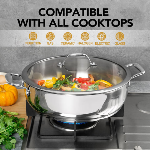 Michelangelo compatible with all cooktops for versatile use