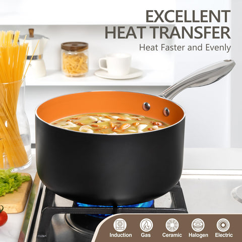 Michelangelo diamond-infused coating resists scratches for lasting nonstick performance