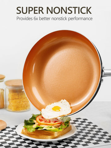 Die-cast aluminum body delivering quick, even heat for reliable cooking.