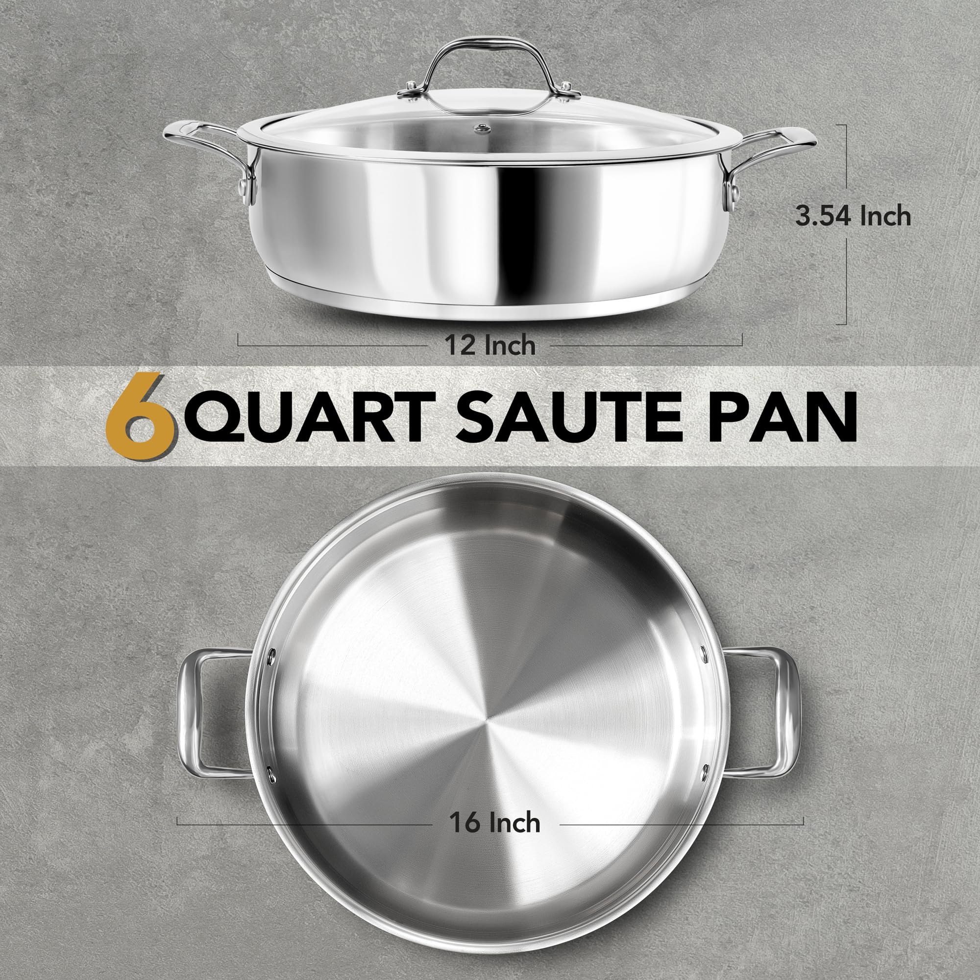 Michelangelo large-capacity pan supports large family meals