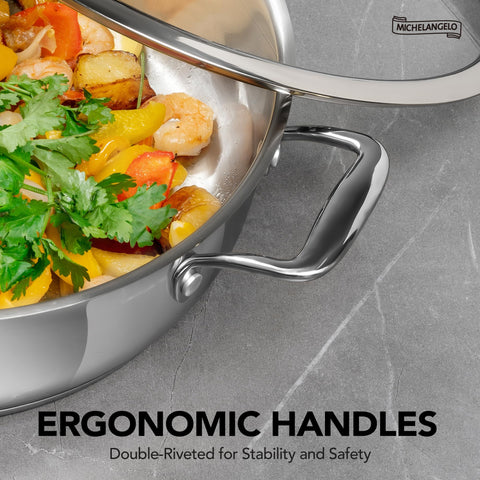 Michelangelo vented glass lid lets you monitor moisture