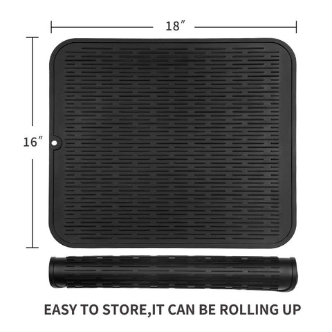 MicoYang heat-resistant silicone mat withstands hot cookware up to 450°F