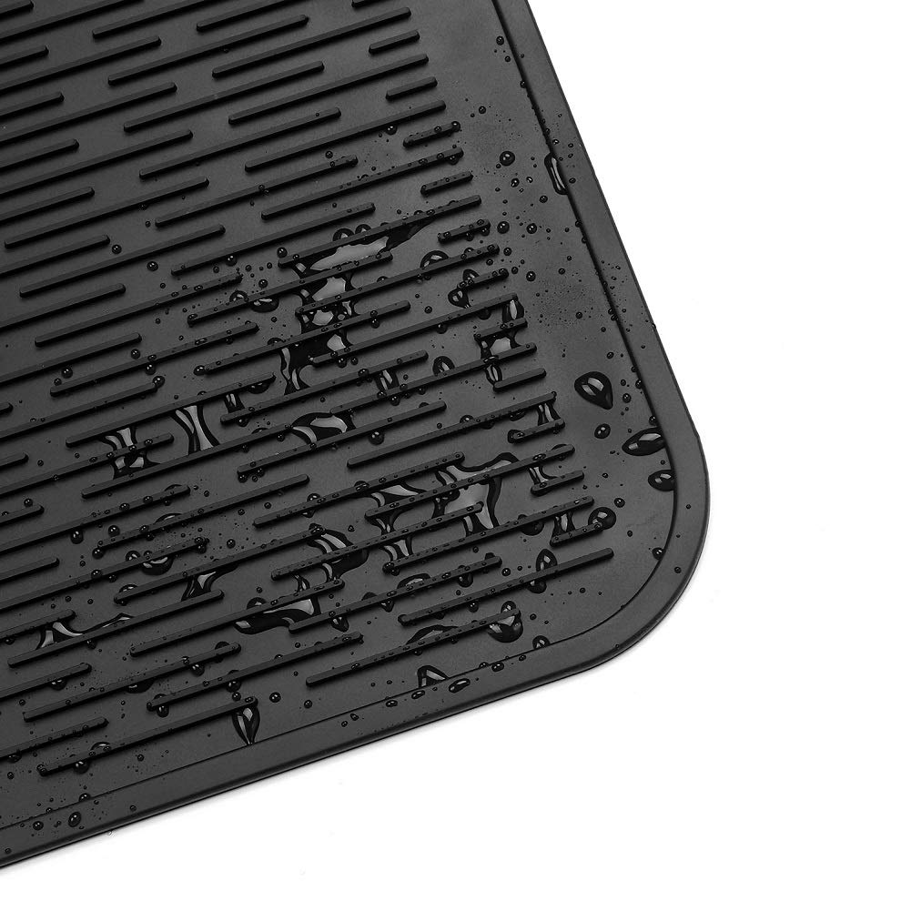 MicoYang black finish blends with contemporary kitchen decor