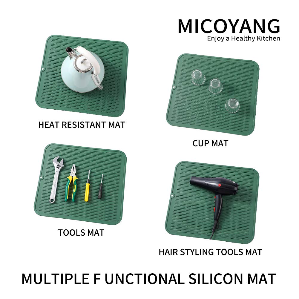 MicoYang silicone mat in drawers provides grip and easy wipe-clean surfaces.