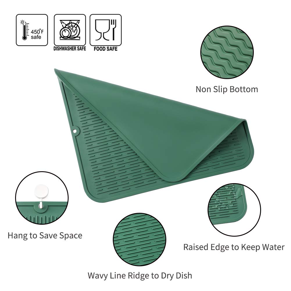 MicoYang mat lines fridge shelves to guard spills and simplify cleanup.