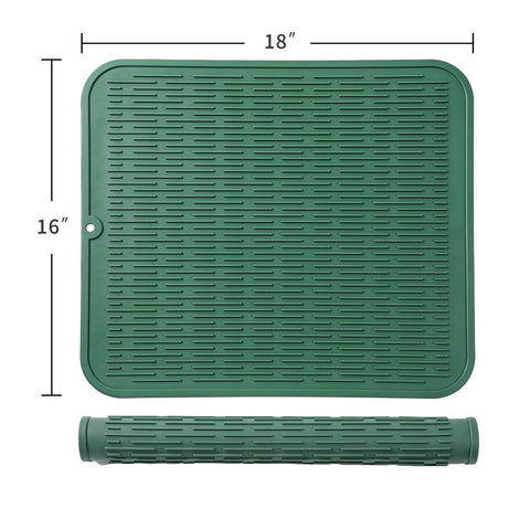 MicoYang silicone mat around sink protects surfaces and prevents slips.