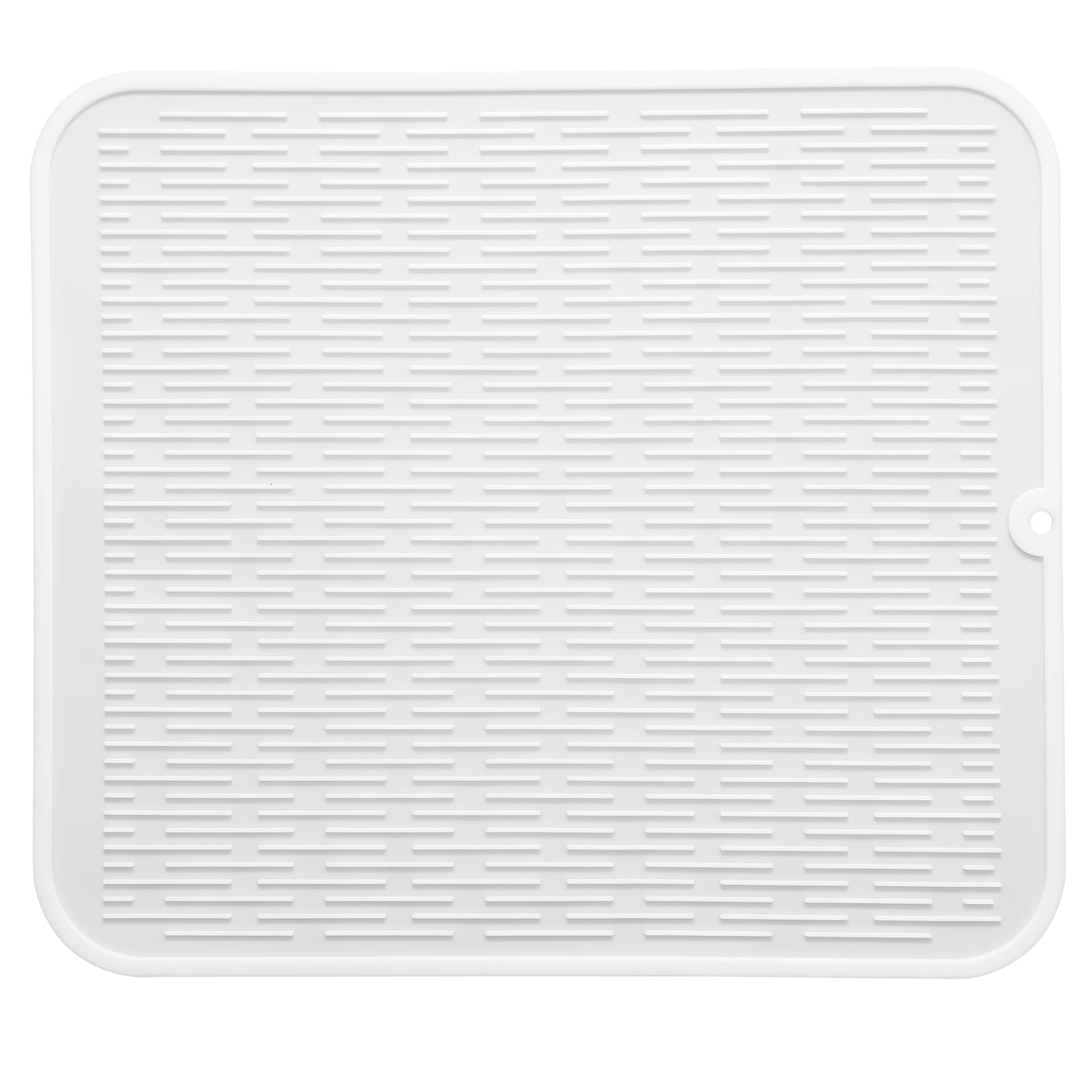 MicoYang silicone drying mat on the kitchen counter aids quick air-drying and counter protection