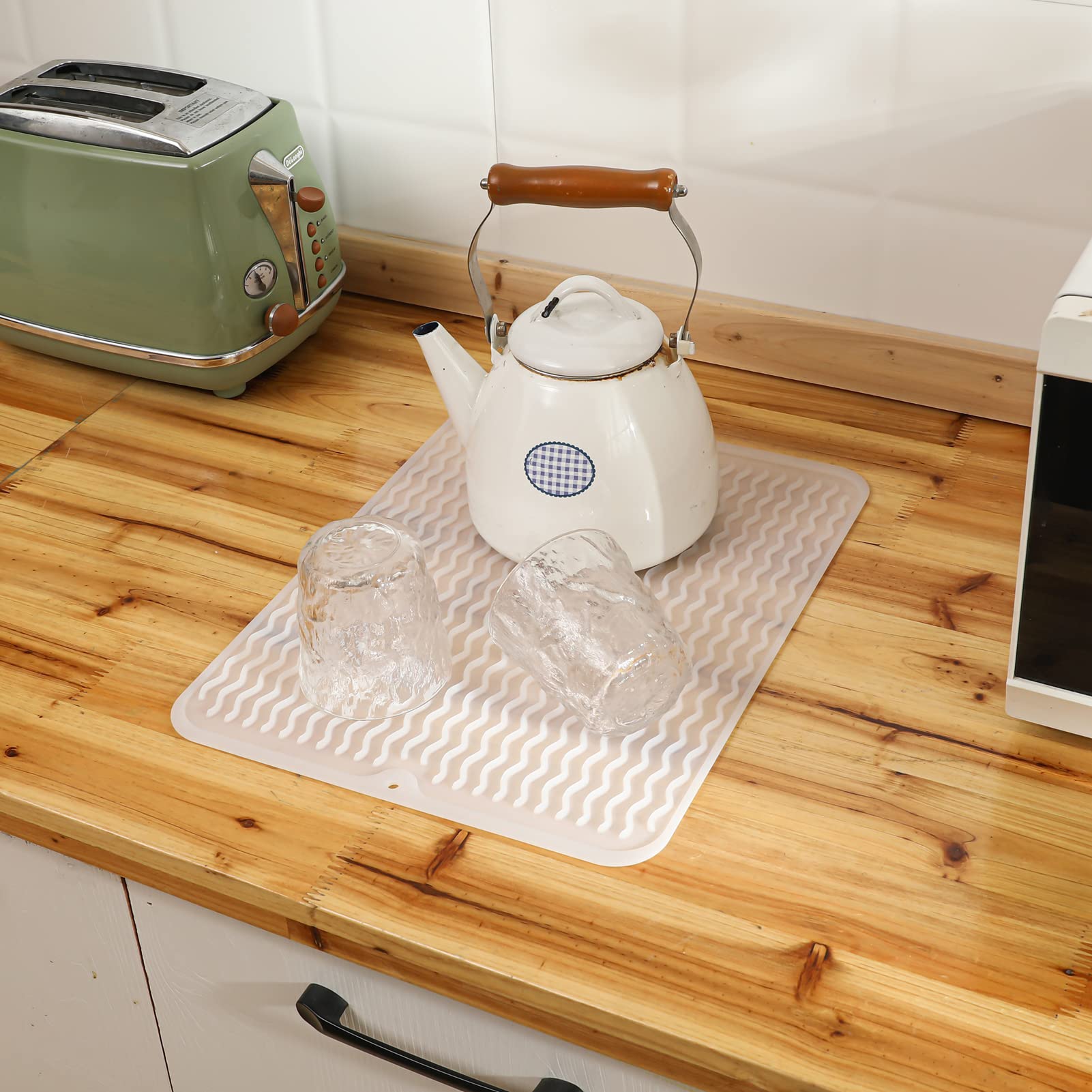 MicoYang silicone drying mat easy to clean with water or brush