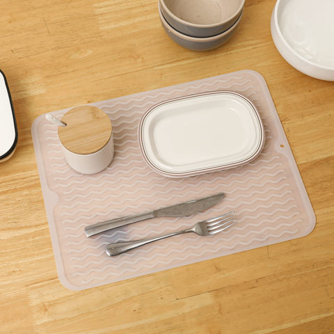 MicoYang silicone drying mat rolled up for compact storage