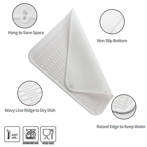MicoYang mat used as fridge liner to keep shelves clean and organized