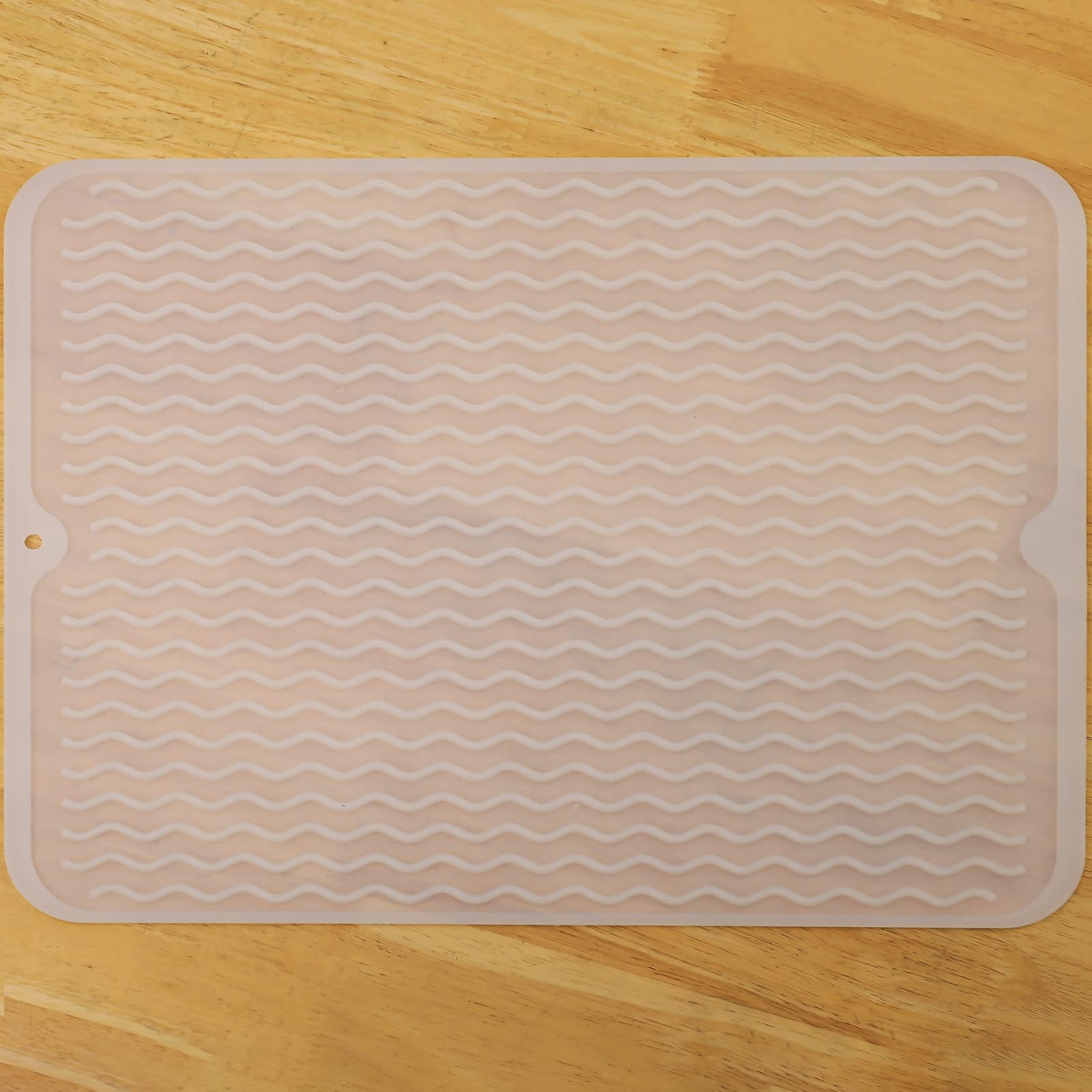 MicoYang silicone drying mat on counter showing versatile use and absorbent surface for air-drying dishes