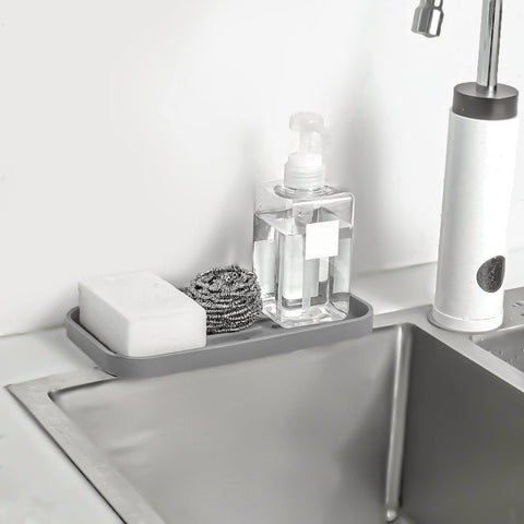 MicoYang silicone tray doubles as plant or cup organizer on sinks