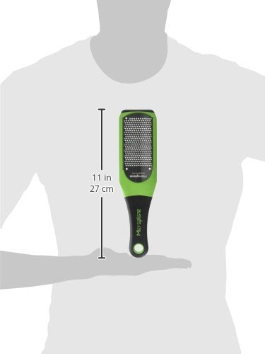 Dishwasher-safe Microplane Artisan Grater in bold green for quick cleanup