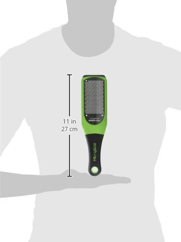 Dishwasher-safe Microplane Artisan Grater in bold green for quick cleanup