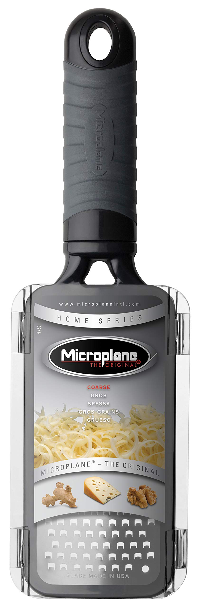 Microplane Home Series Coarse Grater soft grip handle for comfortable use