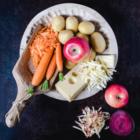 Microplane Home Series Extra Coarse Grater shreds cabbage for fresh coleslaw