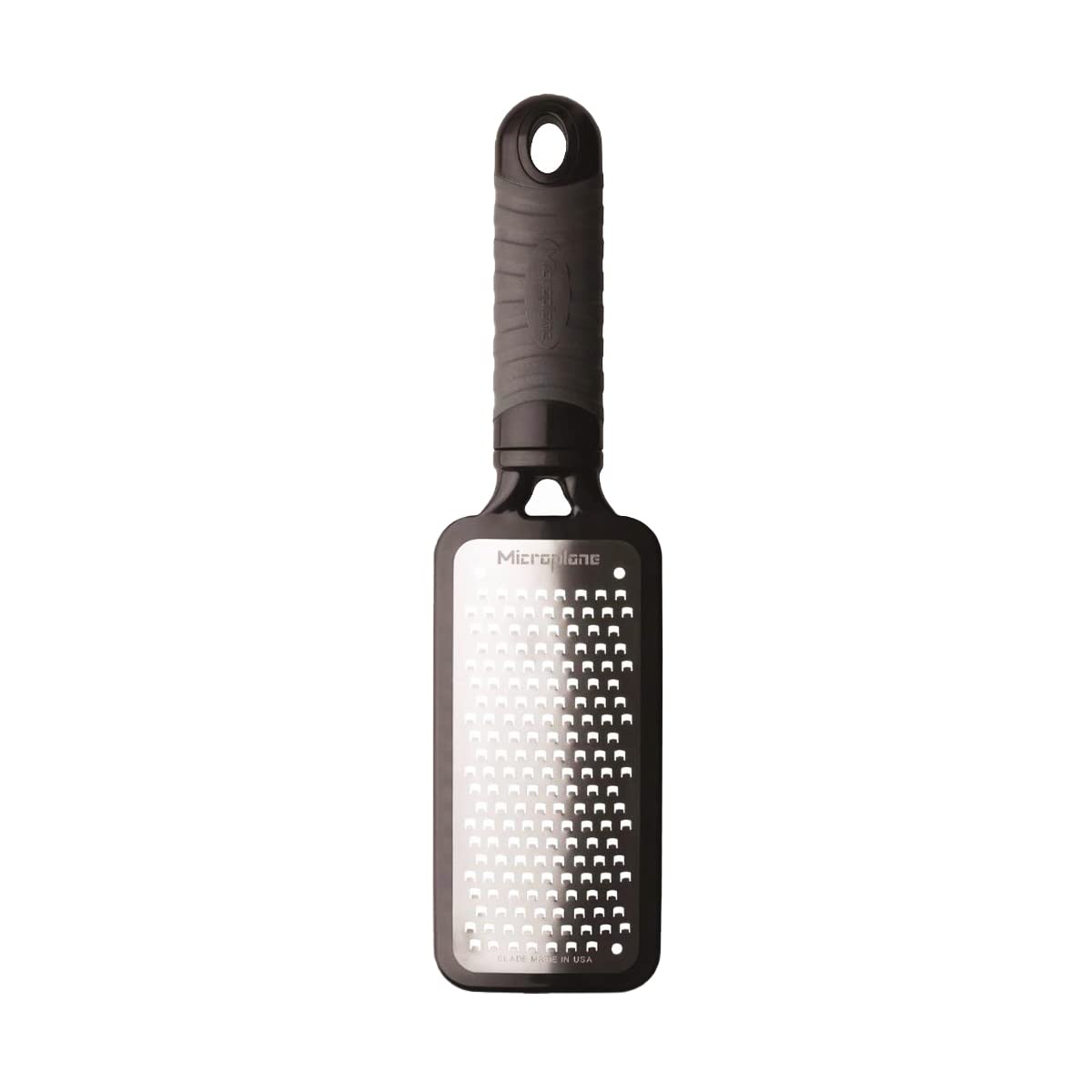 Microplane Home Series Extra Coarse Grater creates carrot spirals for vibrant salads