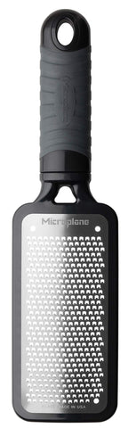 Microplane Home Series fine cheese grater black blade for fine parmesan.
