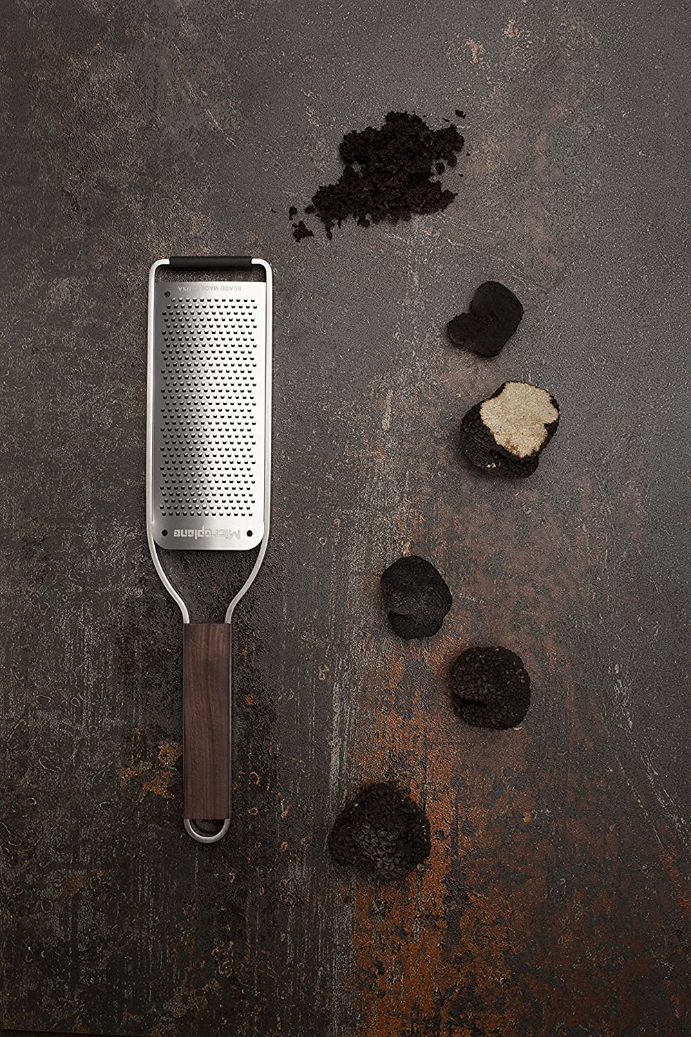 Microplane Master Series wood-handle grater zesting citrus for vibrant, aromatic dishes