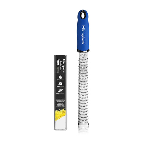 Microplane Premium Classic Zester blade closeup for precise citrus zest without pith