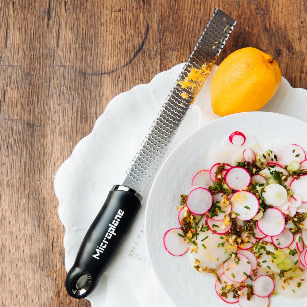 Microplane Premium Classic Zester USA-made blades for sharpness