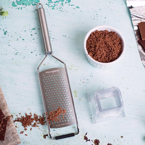 Microplane Professional Coarse Grater for horseradish releases sharp aroma for sauces.