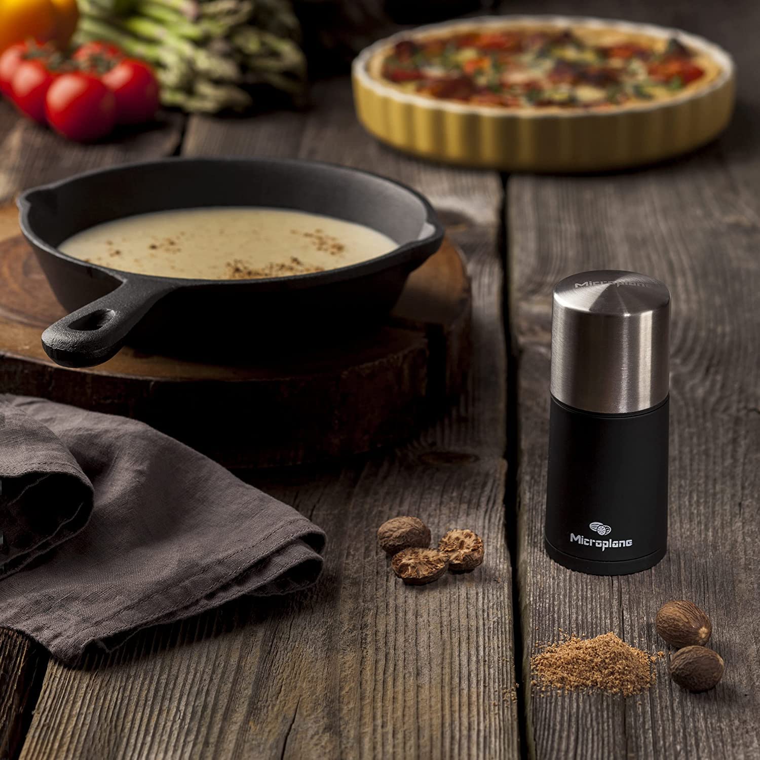 Microplane spice mill is top-rack safe and easy to clean