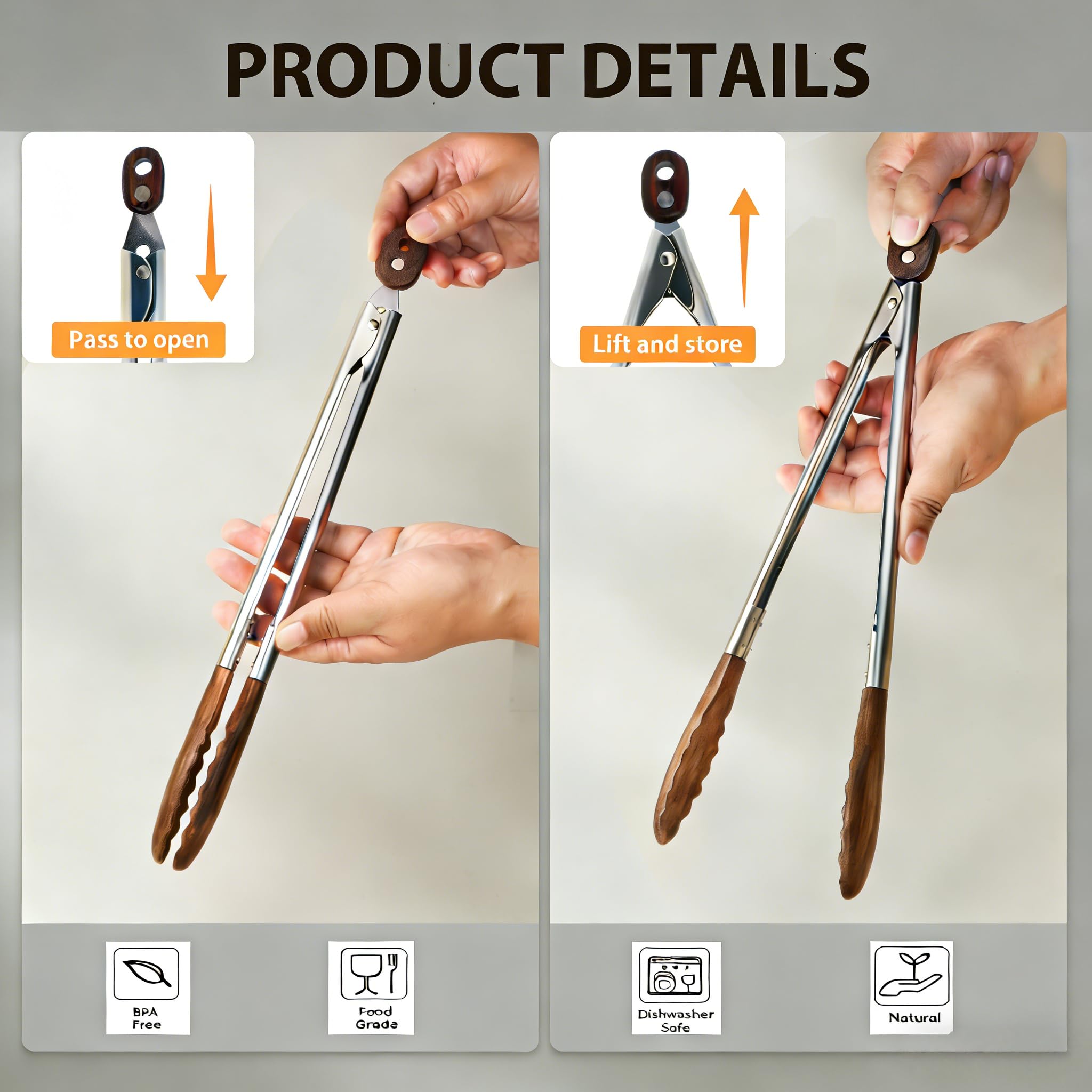 Micyples walnut wood utensil set elevates kitchen style and durability