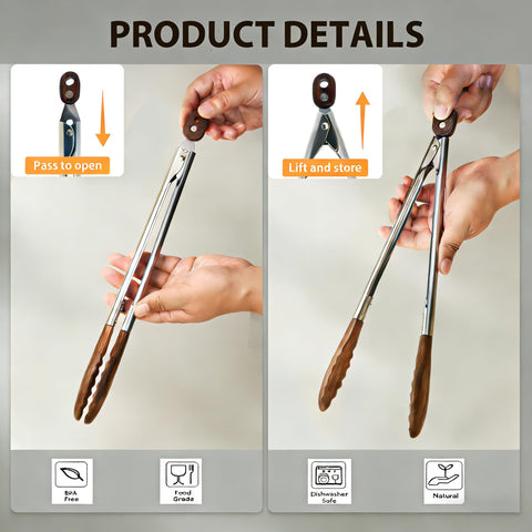 Micyples walnut wood utensil set elevates kitchen style and durability