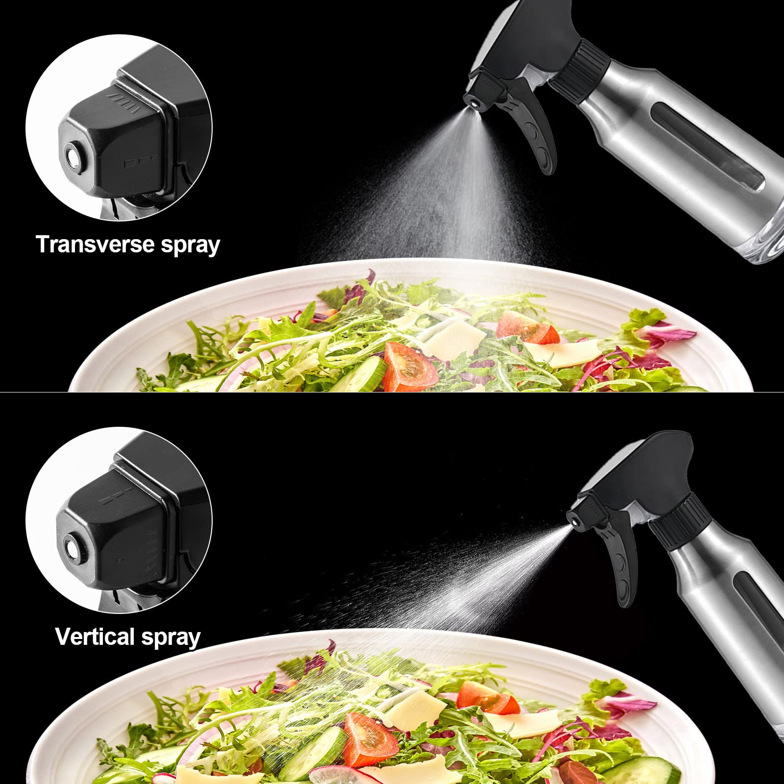 Micyples oil sprayer with ABS frosted body for durable daily use