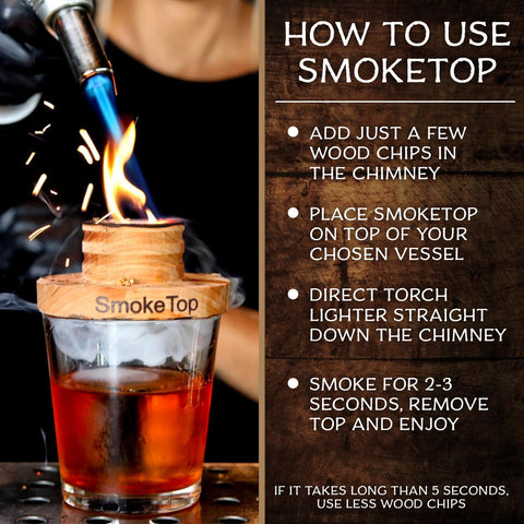 Middleton Mixology SmokeTop cheese and foods smoke with chips for flavor