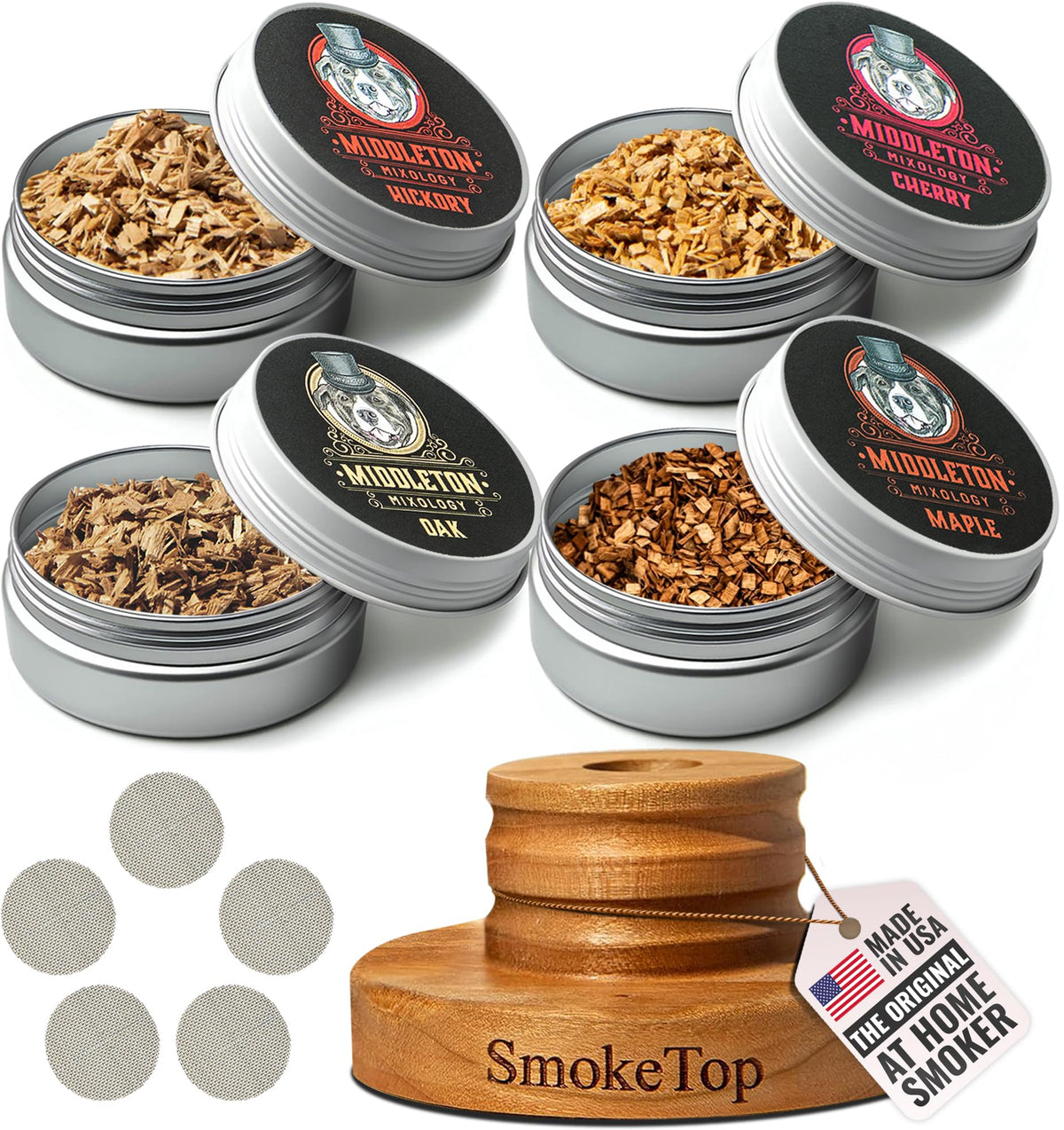 Middleton Mixology SmokeTop Cherry chips for rich aroma in cocktails and smoky finishes