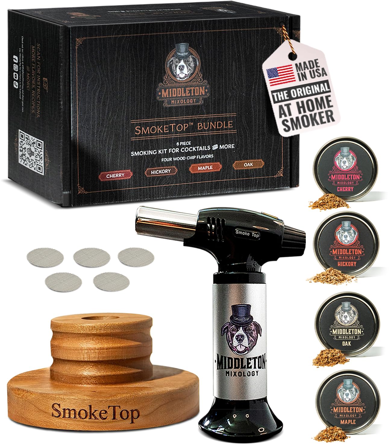 Middleton Mixology SmokeTop infuses cocktails with rich smoky aroma.