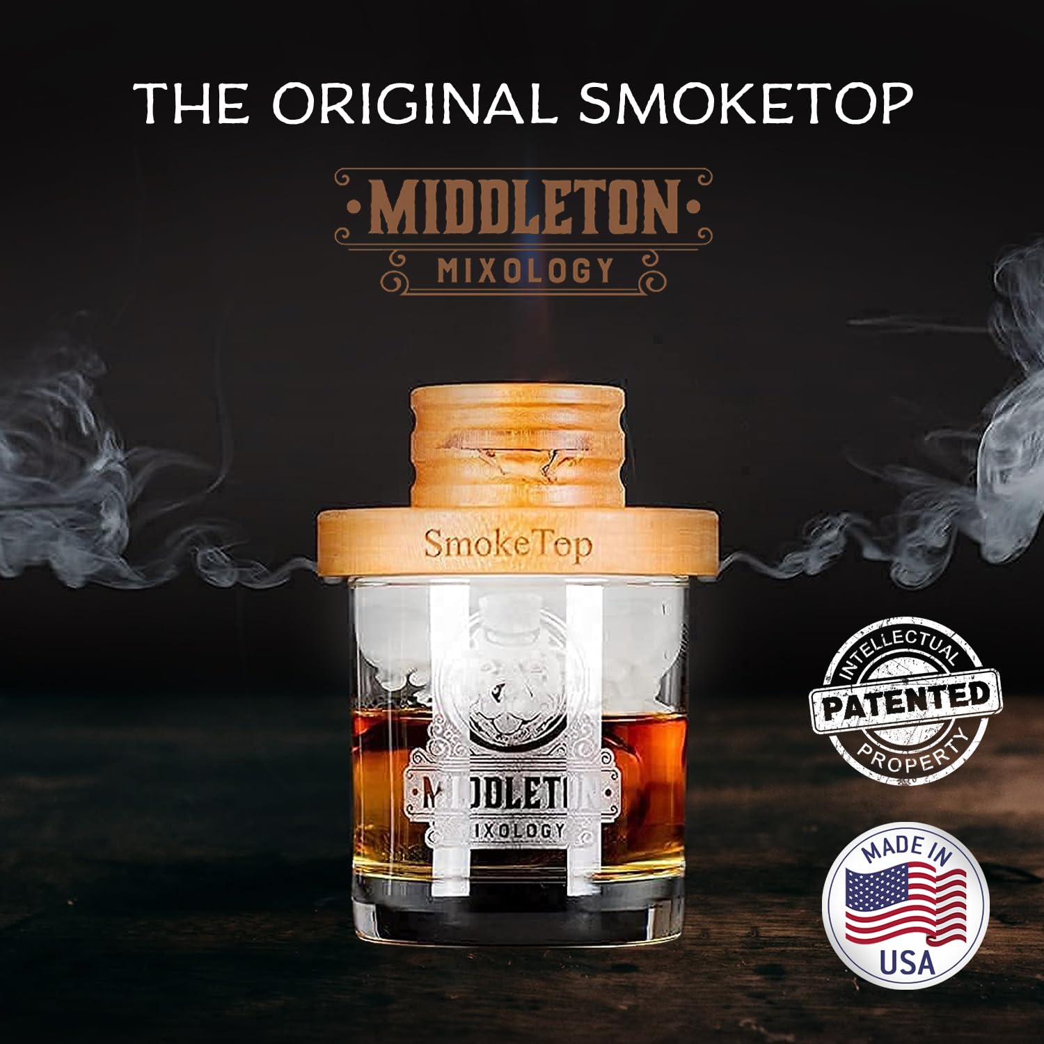 Middleton Mixology SmokeTop Hickory chips add bold notes to whiskey smoky finishes
