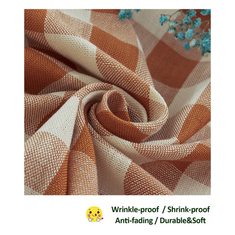 Soft cotton texture from Midsummer Breeze tablecloth for comfortable family meals.