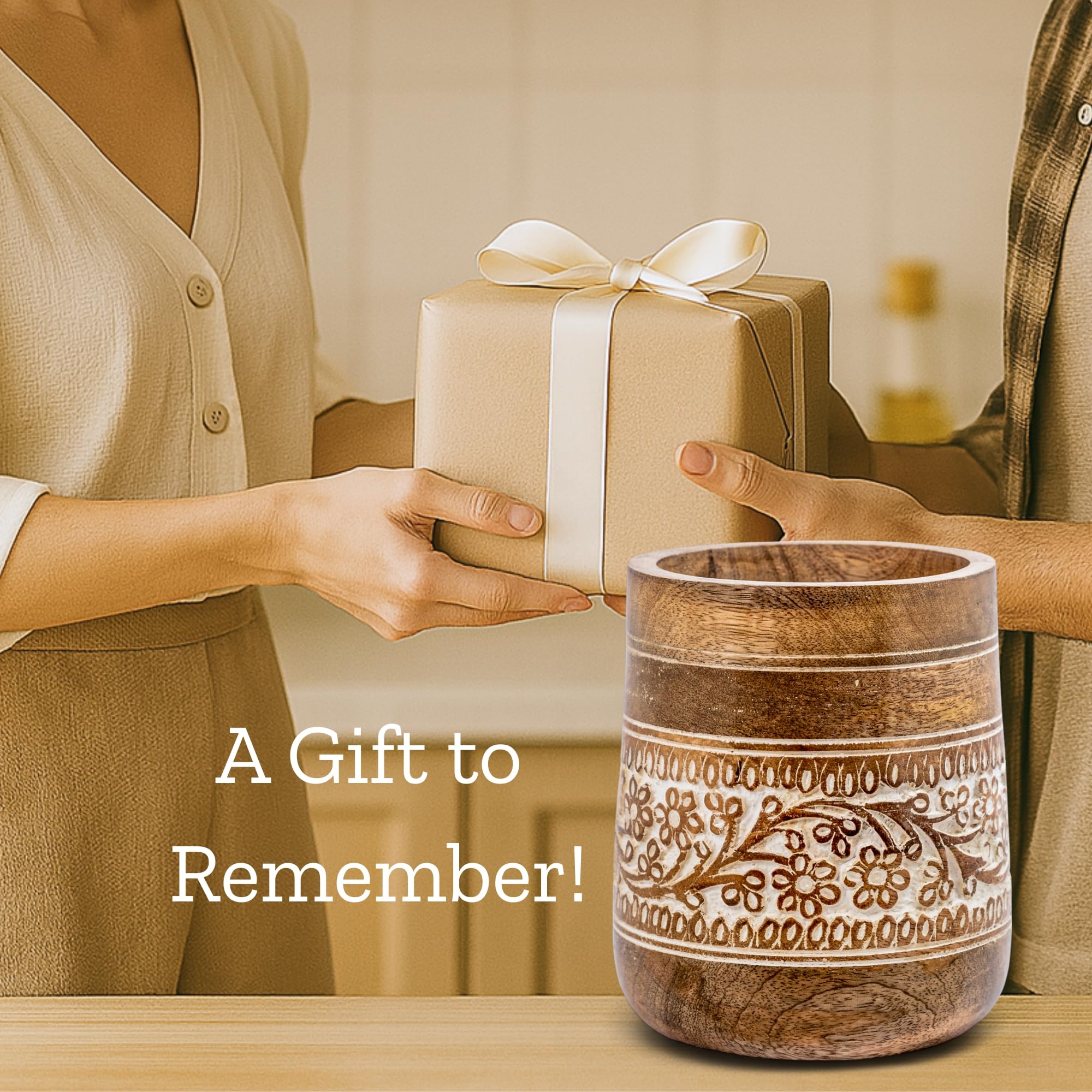 Mie Creations gift-ready utensil holder for holidays.
