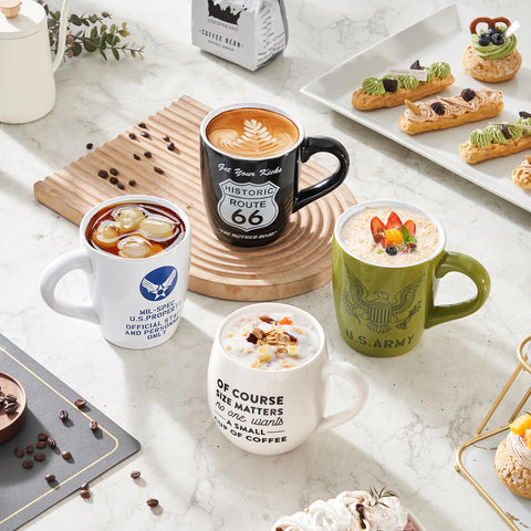 MIECOO handmade-look-artistic ceramic mug brings unique flair to rituals.