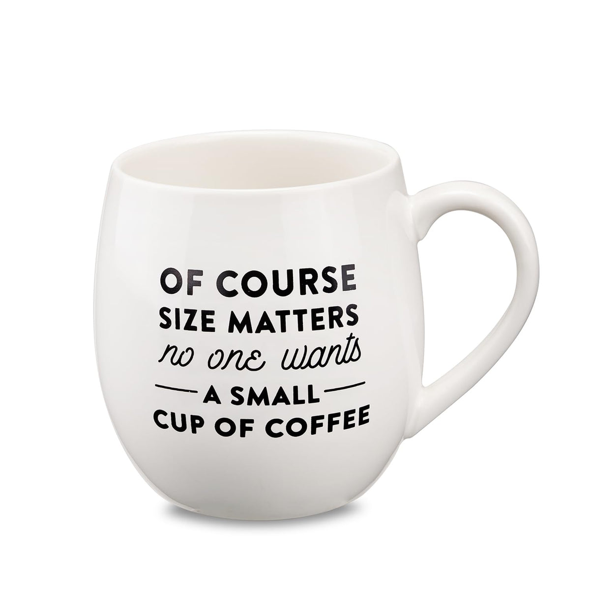 MIECOO large ceramic mug 24oz matte white, ideal for rich morning coffee.