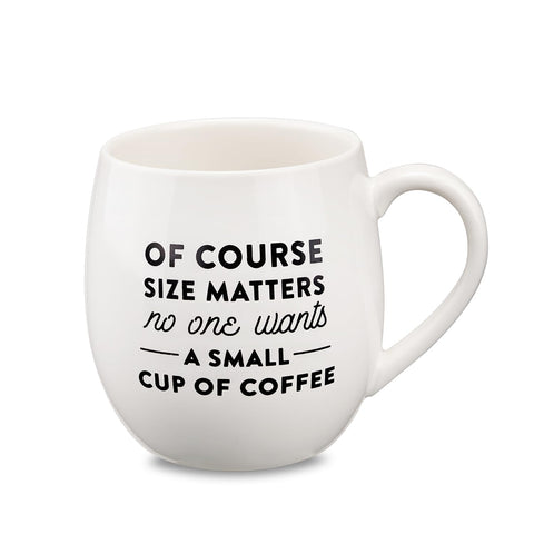 MIECOO large ceramic mug 24oz matte white, ideal for rich morning coffee.