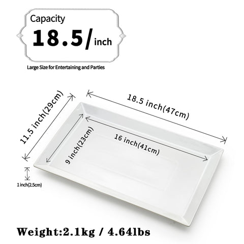 MIECOO large serving platter meat and cheese display ideal for entertaining