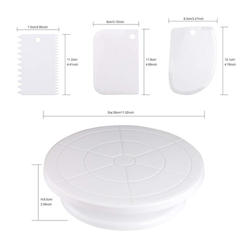 Miecux decorating comb and icing smoother for clean edges