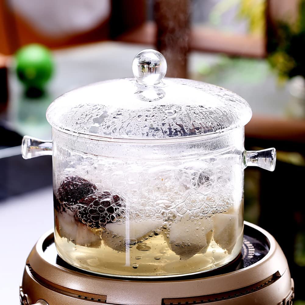 Miecux glass cooking pot easy to clean, dishwasher-safe design