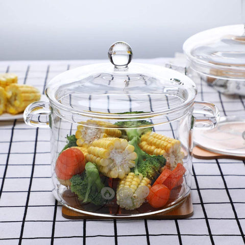 Miecux glass pot is microwave safe, freezer friendly for versatile prep