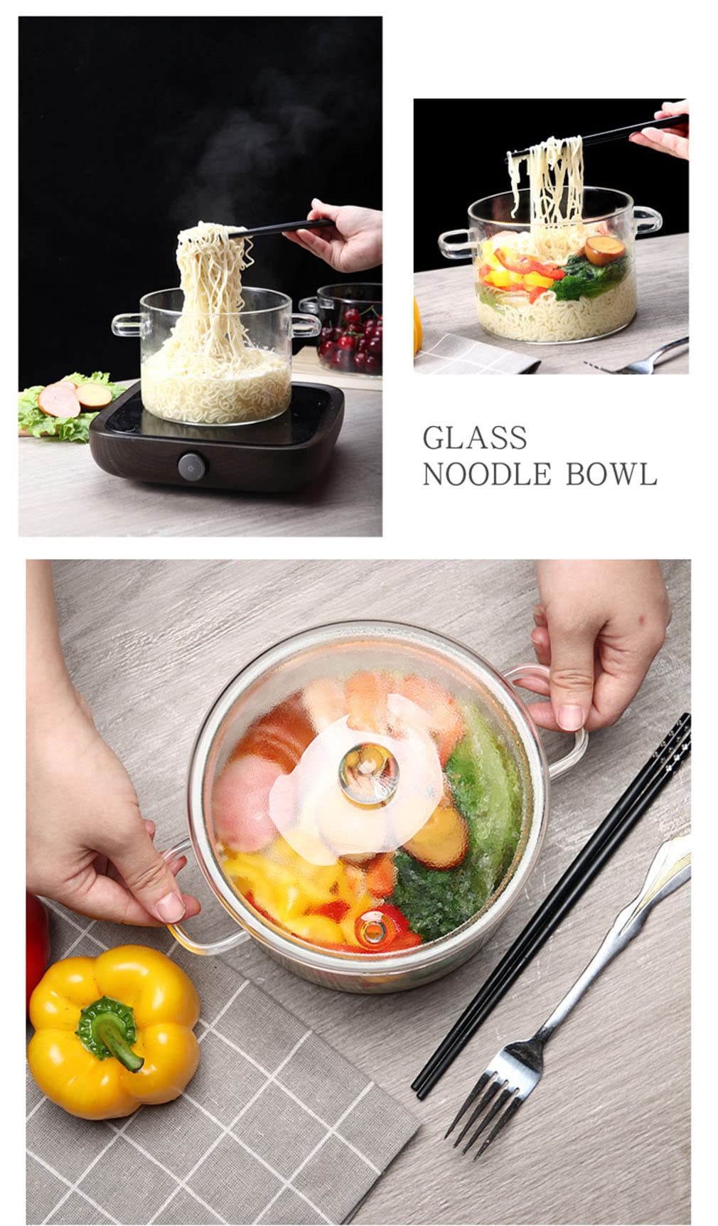 Miecux Glass Saucepan is freezer-safe for storing and reheating leftovers.