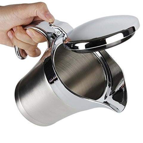 Miecux stainless steel sauce jug highlights large 750ml capacity for serving