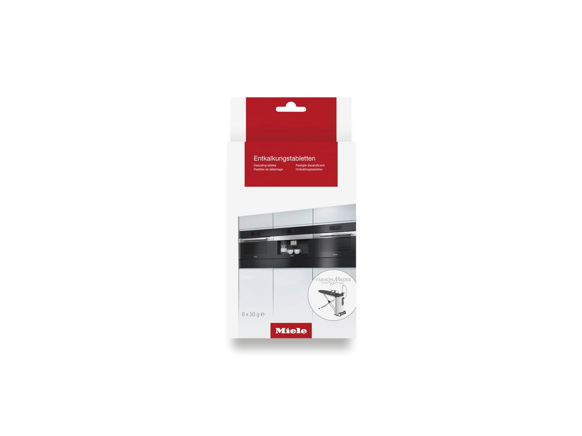 Miele Moisture Plus descaling tablets pack-6 ready for coffee system maintenance